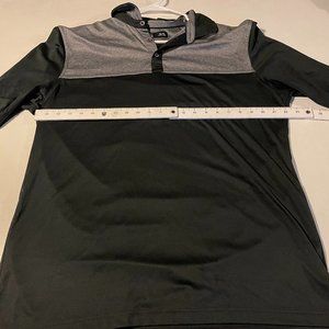 HOLLAS Colorblock Golf Polo - Size Extra Large (XL), Black & Gray